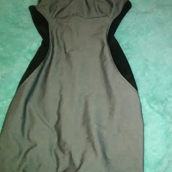 Size 7 Black & Grey Color Block Dress - Picture 9 of 10
